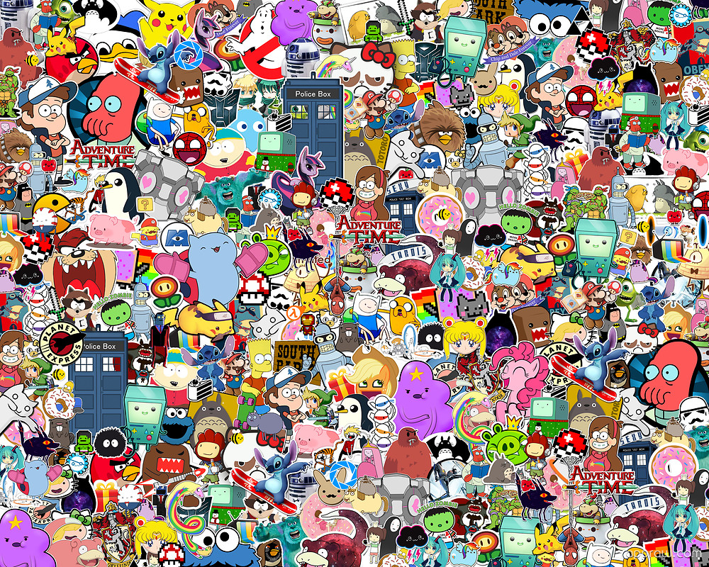 Cartoon Collage Wallpaper download - Cartoon HD Wallpaper 