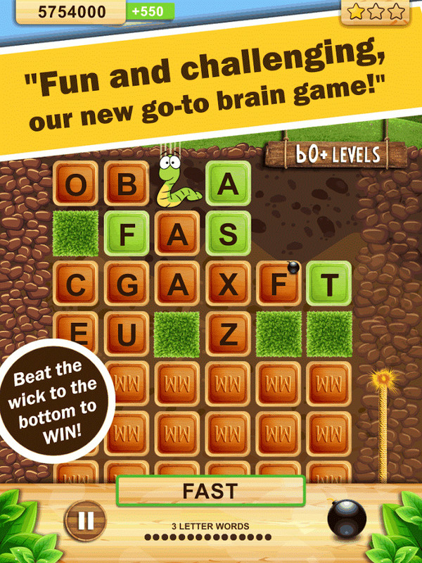 Word Wow Help a worm out! APK Free Word Android Game