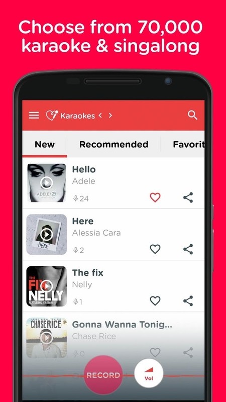 Red Karaoke Sing &amp; Record APK Free Android App download ...