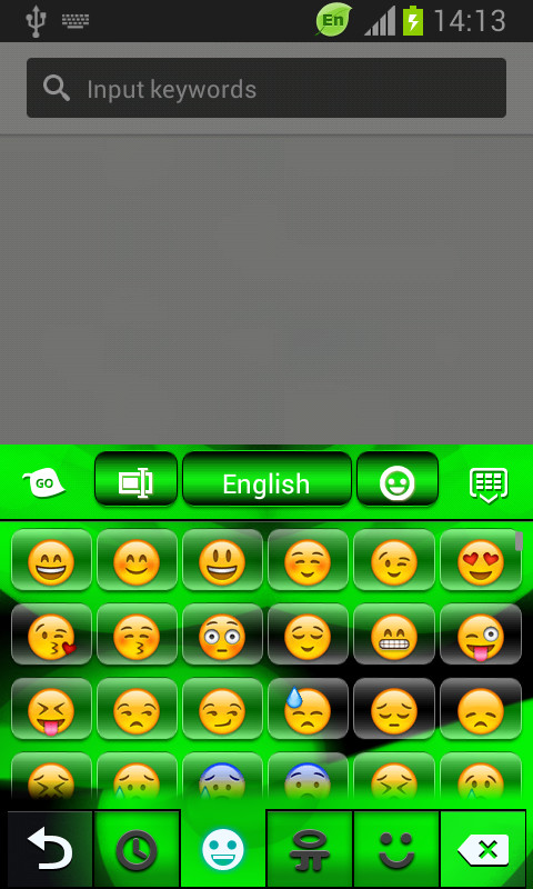 Home Free Android Keyboards Neon Green GO Keyboard Android Keyboard